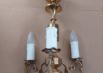 Żyrandol mosiężny