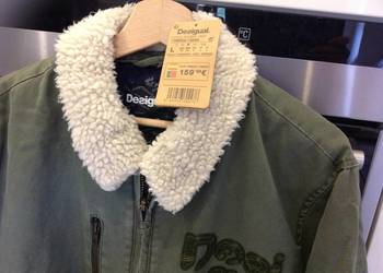 Kurtka Męska Pilotka Szwedka DESIGUAL rozm L Khaki  NOWA