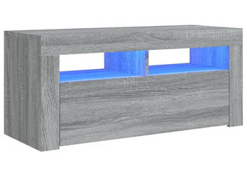 Szafka pod TV z oświetleniem LED szary dąb sonoma 90x35x40 cm WM-822722