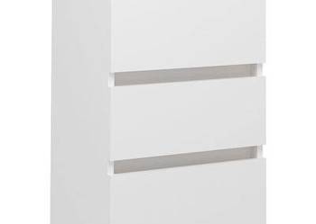 vidaXL Szafka nocna, biała, 40x35x62,5 cm, materiał drewnopochod（sku806211）
