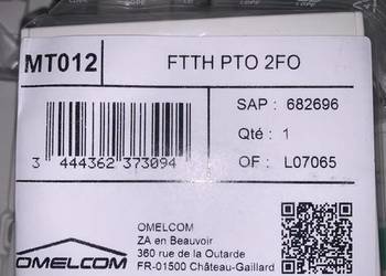 GNIAZDO ABONENCKIE ŚWIATLOWODOWE FO FTTH NA 2 ADAPTERY (20szt)