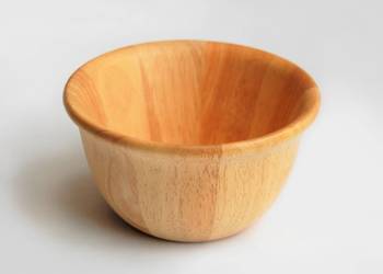 Miska z drewna kauczukowego drewno kauczukowe 15cm