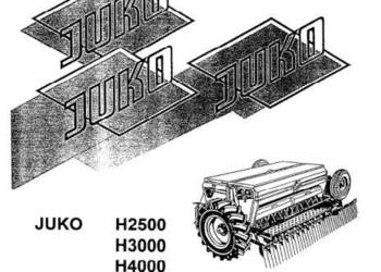 Juko H2500 H3000 H4000 instrukcja i katalog części