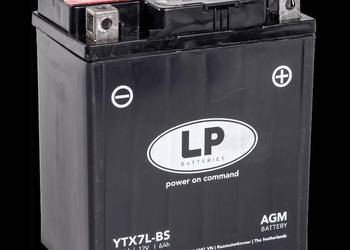 Akumulator motocyklowy 6Ah 100A Landport YTX7L-BS 12V