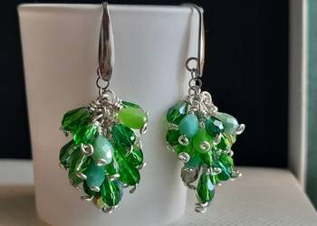 Kolczyki winogrona handmade