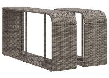 Szafki 2 szt. szare polirattan WM-366132