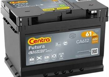 Akumulator CA612 Centra Futura 61Ah 600A P+