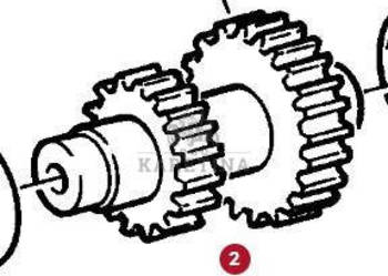 Fendt Favorit 514 Koło Zębate Potrójne CZĘŚCI 514100380011