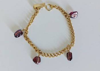 bransoletka z kamieniami, 17,5 cm, kolor złoty bransoletka z kamieniami, 17,5 cm, kolor złoty