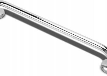 Srebrny WIESZAK Uchwyt drążek ŚCIENNY NA RĘCZNIK ŁAZIENKOWY