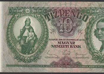 WĘGRY 10 PENGO 1936 - B - STAN 2