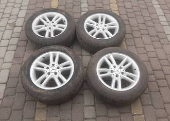 Oryginalne Alufelgi Mercedes 16" 5x112 ET37 z oponami (Klasa C W203 i inne)
