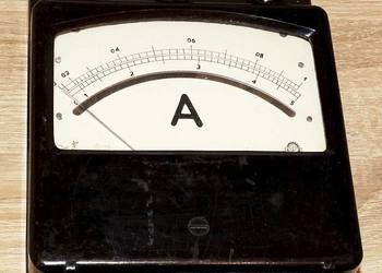 Miernik laboratoryjny, amperomierz analogowy 1/5 A kl. 0.5, ETA TLEM-2 PRL