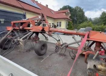 Uszkodzona przewracarka Przetrząsarka 4karuzelowa Deutz Fahr KH 500 roz