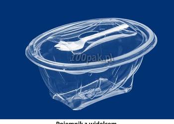 Pojemnik 750 ml z widelcem 0,72 gr./szt.