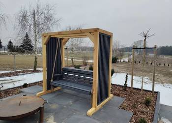 Huśtawka ogrodowa Pergola Drewniana