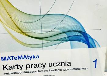 Matematyka 1 podstawa maturalne karty pracy używane jak nowe