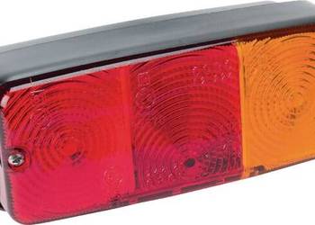 Lampa zespolona tylna, prawa prostokątna czerwona/pomarańczowa przykręcana…