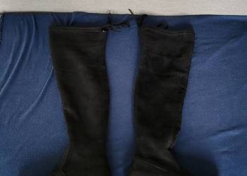 Czarne muszkieterki VICES, roz. 37, zamszowe, stan bdb