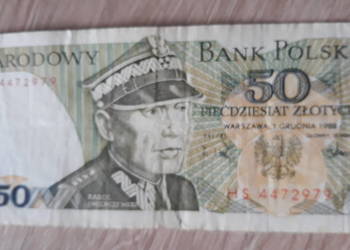 50 złotych 1 XII 1988 r seria HS #1