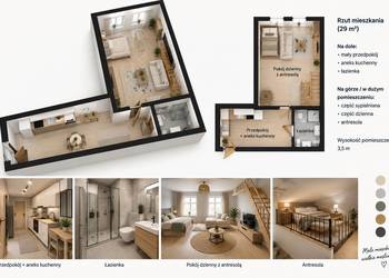 Apartament w kamienicy 72m2 Mazury