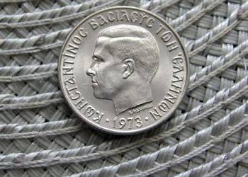 Grecja 1 Drachma 1973r - Konstantyn II