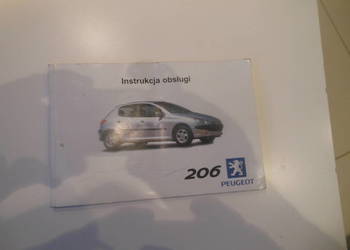 ksiazka ,instrukcja obslugi po pollsku Peugeot 206