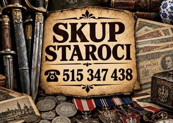 Skup staroci, monety, medale, antyki, banknoty PRL