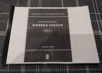 MOPEDU SIMSON SR 2 Instrukcja dla Reperacji NAPRAWA 1958