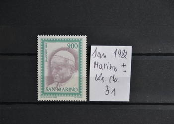 Znaczki. Papież Jan Paweł II San Marino I ** Ks Chrostowski 31