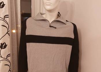 Sweter czarno-szary authorn