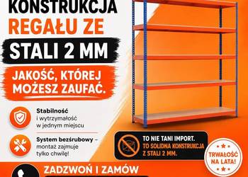 Regały do magazynu warsztatu garażu piwnicy SOLIDNE i TRWAŁE