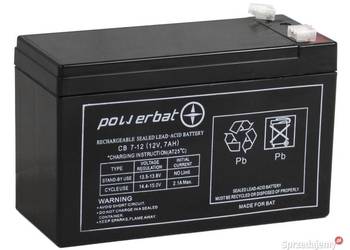 Akumulator żelowy POWERBAT CB 7-12 12V 7Ah
