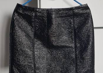 Czarna skórzana spódnica H&M rozm. 38
