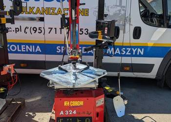 Montażownica do kół Corghi A324 + przystawka , inflator, bezłyżkowa