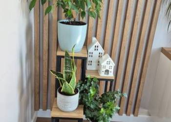 Kwietnik z 4 półkami loft na kwiaty stojak dom dekoracje