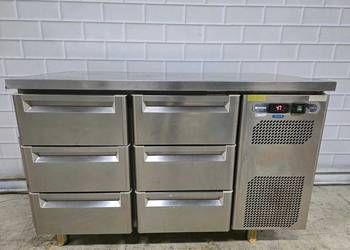 Stół chłodniczy Afinox 6 szuflad 135 cm GN 1/1