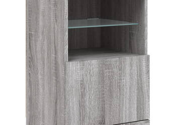 Szafka z oświetleniem LED szary dąb sonoma 41x37x67 cm WM-836684