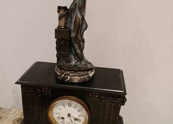 zegar kominkowy marmur z figura