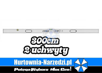 Łata murarska libella Pro 3m z uchwytami łata 300cm poziomica 300cm