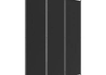 vidaXL Parawan 3-panelowy, czarny, 150x200 cm, tkanina(sku350181)