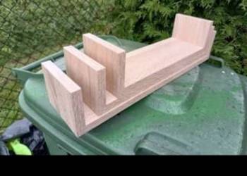 Zestaw 3 półek na ścianę dąb sonoma