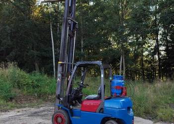 Wózek widłowy hangcha+ obrót + triplex + gaz