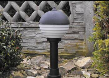 Komplet Lamp ogrodowych - Mleczne Prążki-wysokość 57cm. 4 szt. BLACK WEEKS