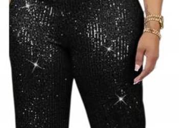 Komplet damski sylwestrowy cekiny elegancja i komfort roz M biust/104 cm