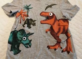 Koszulka, krótki rękaw, T-shirt, dinozaury, 116, C&A (Odzież