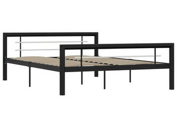 Łóżko Metalowe Białe Rama Łóżka Ze Stelażem Biała 120 x 200 cm WM-284552