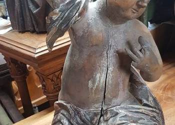 Anioł putto rzeźba barokowa XVIII Anioł putto rzeźba barokowa XVIII