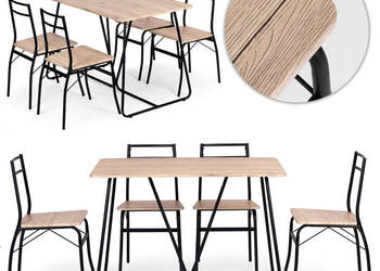 Zestaw mebli do jadalni kuchni stół + 4 krzesła PARIS ModernHome