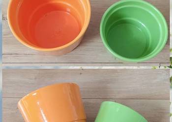 Komplet. Osłonki doniczki ceramiczne